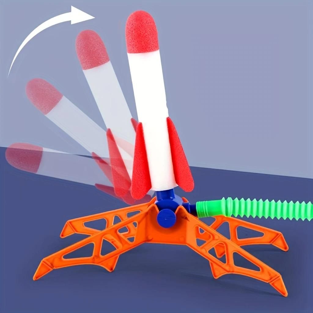 Rocket Air Pressure Toy Outdoor Activity for Kids